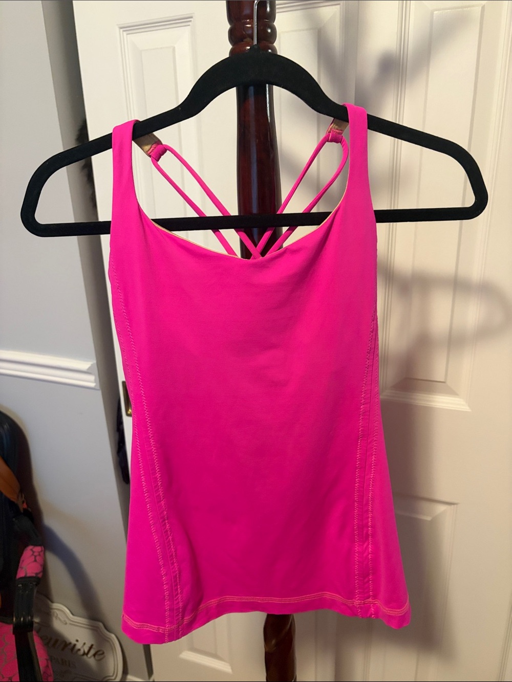 lululemon athletica Hot Pink Strappy Back Tank Top